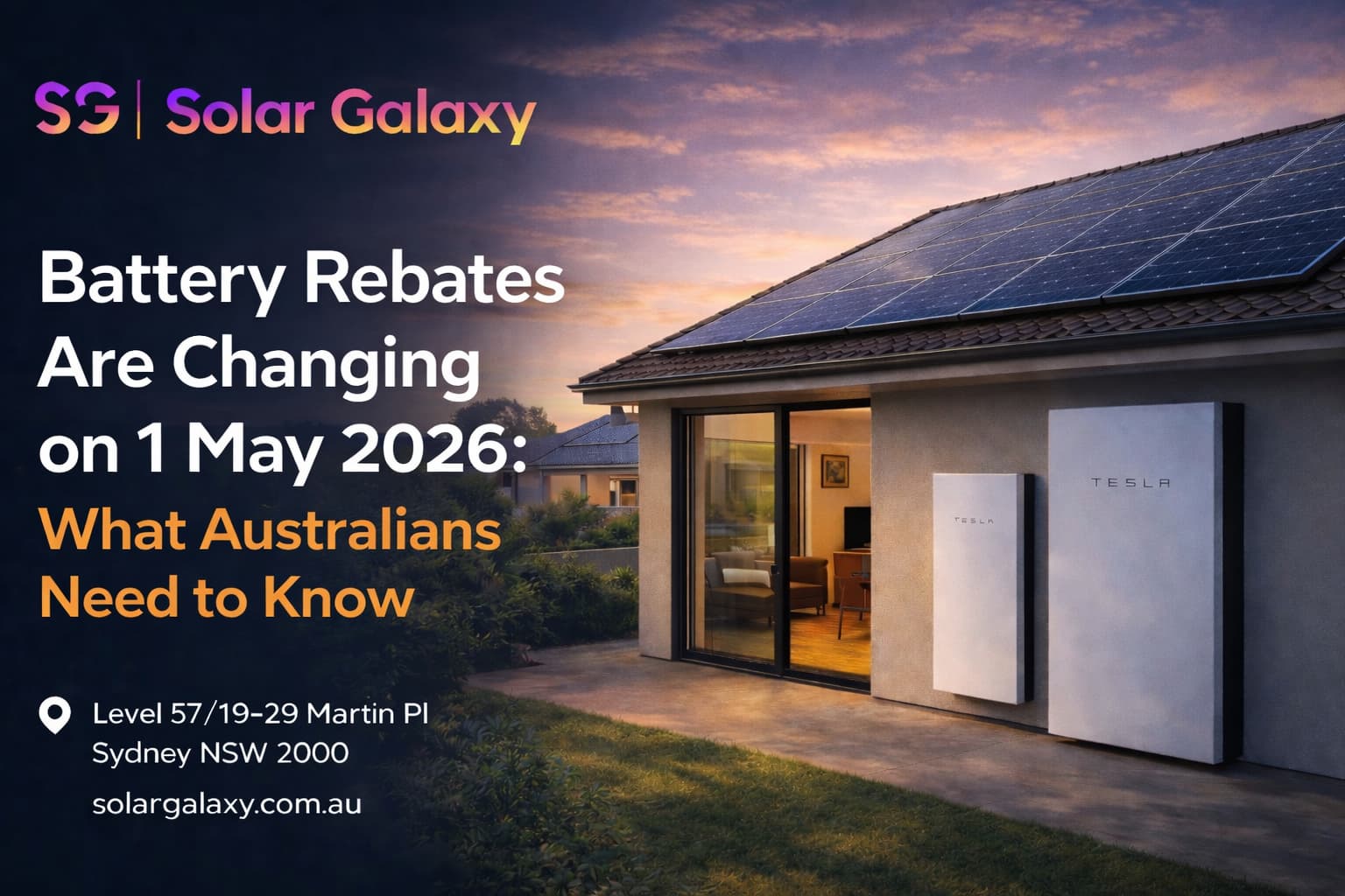 Battery Rebates Are Changing on 1 May 2026- What Australians Need to Know