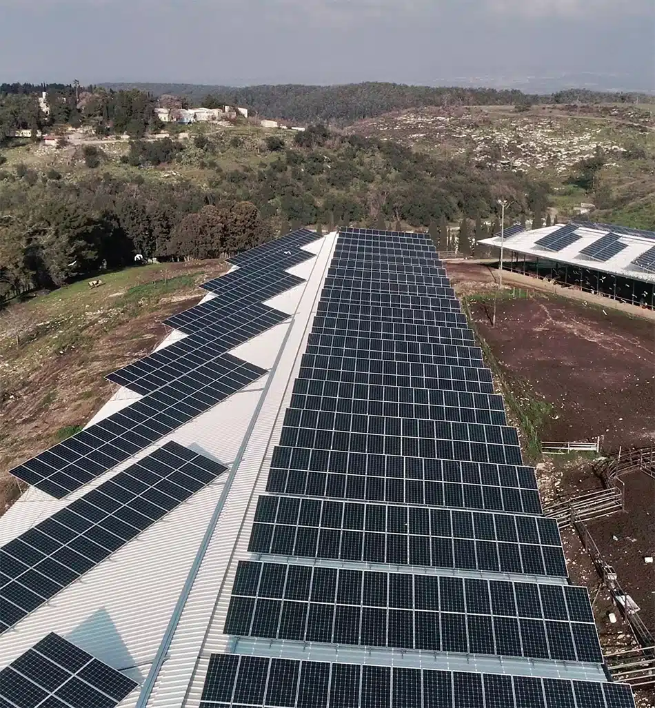 Solar panel system for commercial power generation