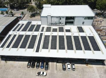 156kW Rooftop Solar Installation: AusDiagnostics, Mascot NSW