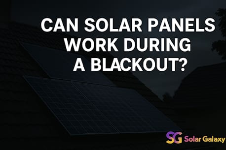 can solar panels work during a blackout